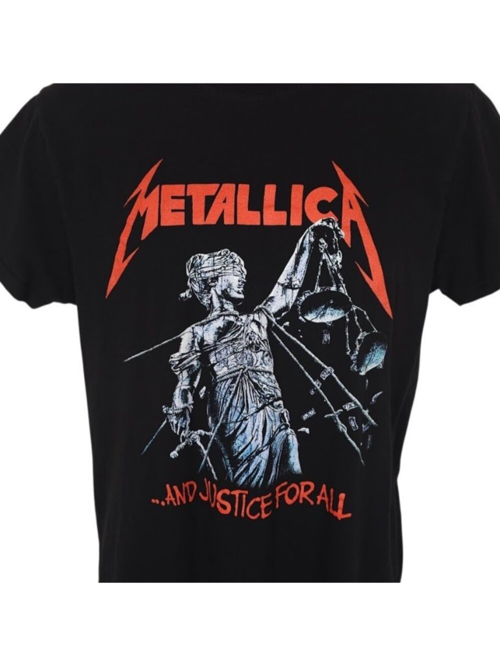 Metallica T Shirt Mens Size Medium Black And Justice For All Heavy Metal Band
